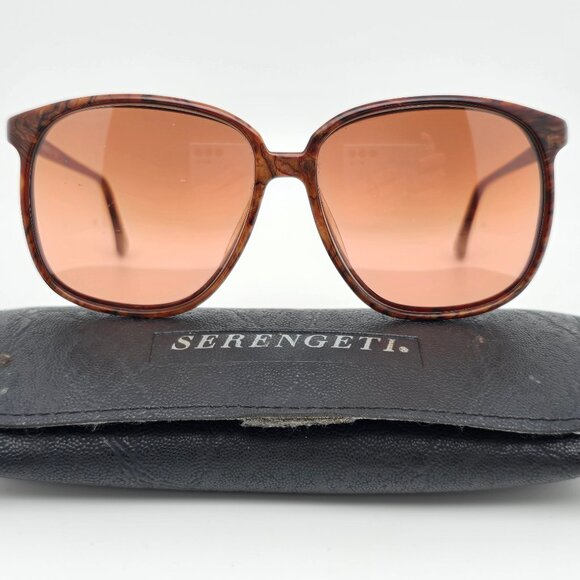 *SOLD* Serengeti 6204K Brown Marble Frame Rose Gradient Driver Lens Sunglasses - Picture 1 of 16
